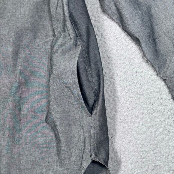 Topo Designs Tunic Popover Shirt Long Sleeve Women’s Medium Charcoal Gray Casual - Picture 9 of 11